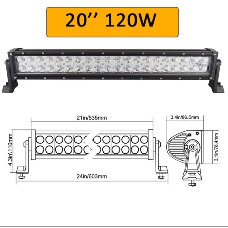 LED BAR 120W  20" 