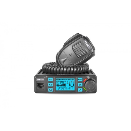 Statie Radio CB Avanti DELTA 4-8-15W, 12-24V, ASQ, RF Gain, Roger Beep  